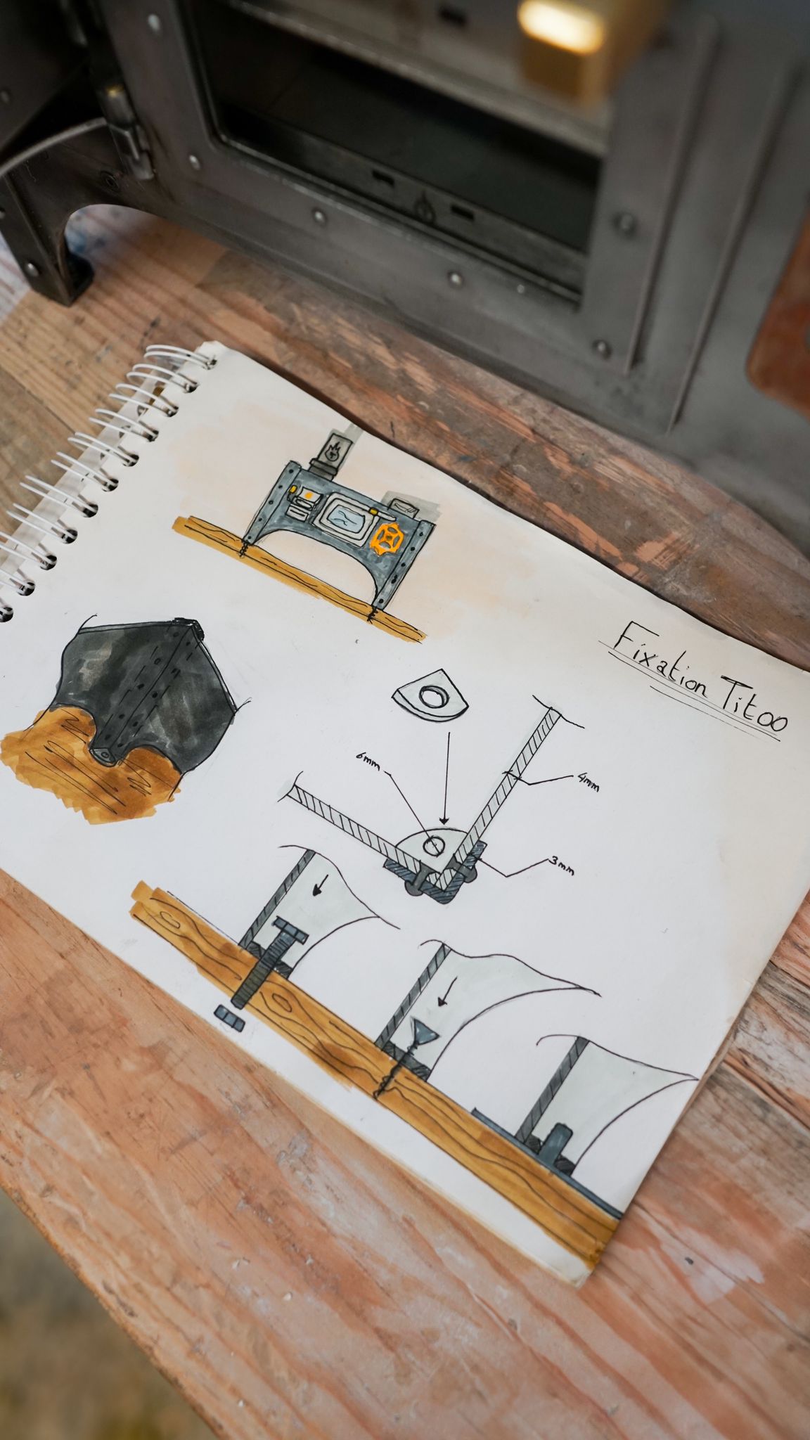 Fixation du Titoo - détail 1